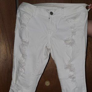 White Riped Jeans (Regular/Standard)